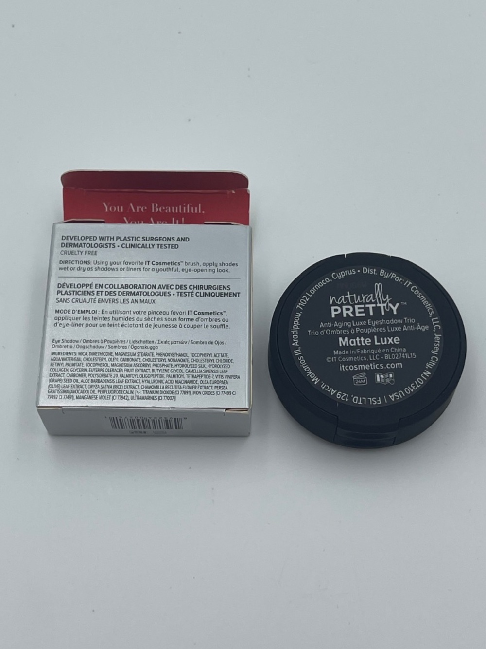 NEW IT Cosmetics Naturally Pretty Anti Aging Eyeshadow Trio .96 g*3 -Matte Luxe - Picture 4 of 7